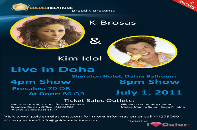 K-Brosas & Kim Idol in Qatar - 1 July 2011