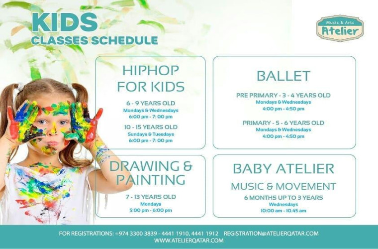 Kids Activities for June by Music & Arts Atelier in Qatar