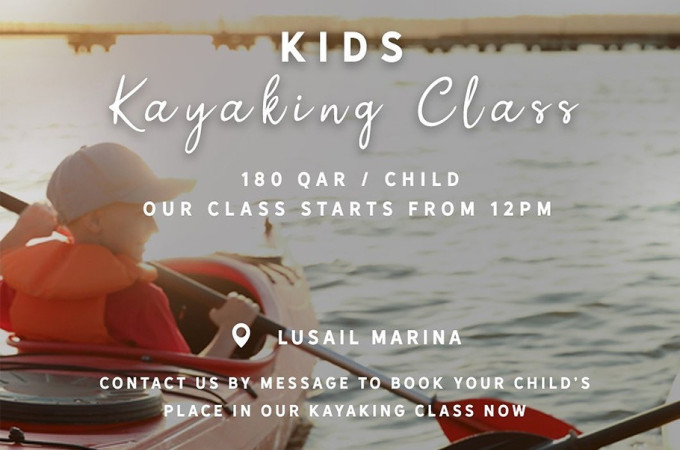 Kids Kayaking Class at Lusail Marina