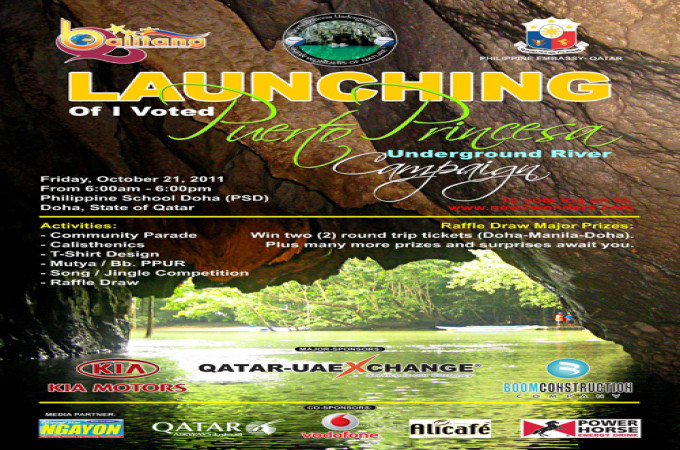 Launching of I Voted Puerto Princesa Underground River Campaign