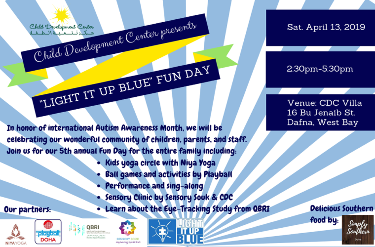 'Light It Up Blue' Fun Day at Child Development Center