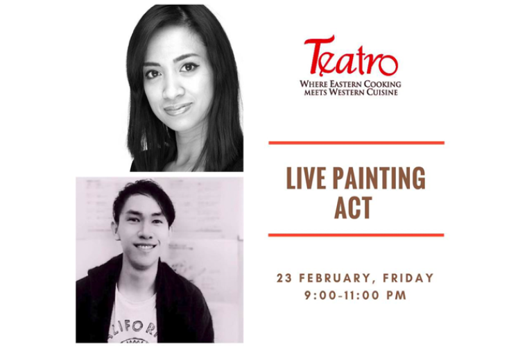 Live Painting Act  at Teatro Doha