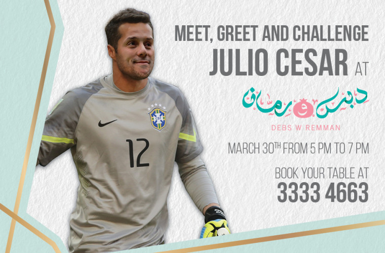 Meet, greet and challenge with Julio Cesar at Debs W Remman
