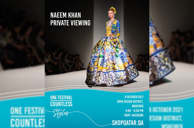 Naeem Khan's Private Viewing at Doha Design District, Msheireb