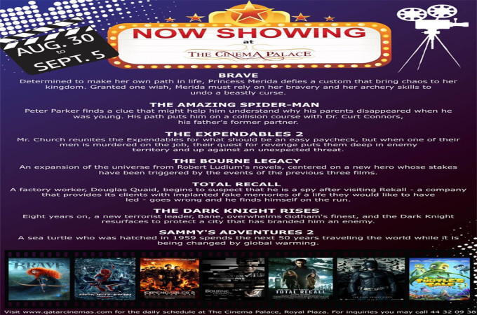 New Movies Showing at The Cinema Palace 