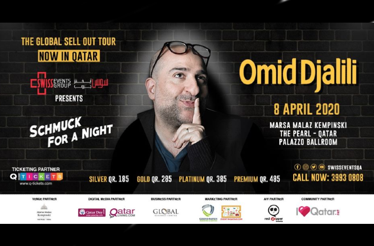 Omid Djalili stand up comedy LIVE in Doha [POSTPONED]