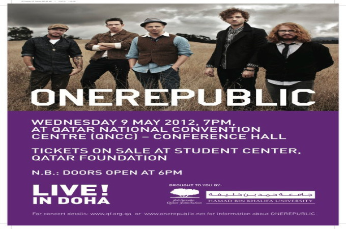  One Republic live in Doha - 