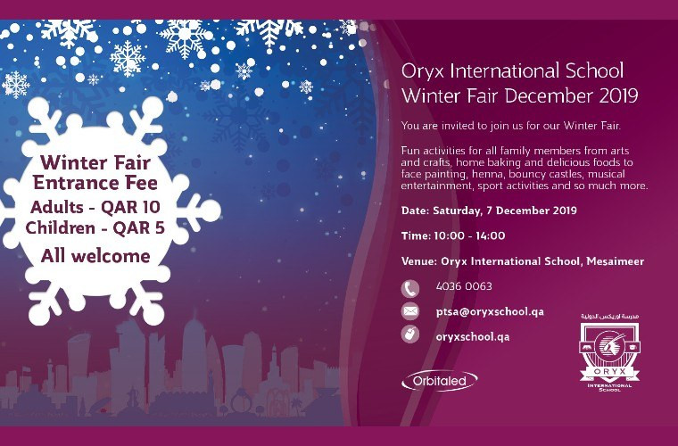Oryx International School Winter Fair