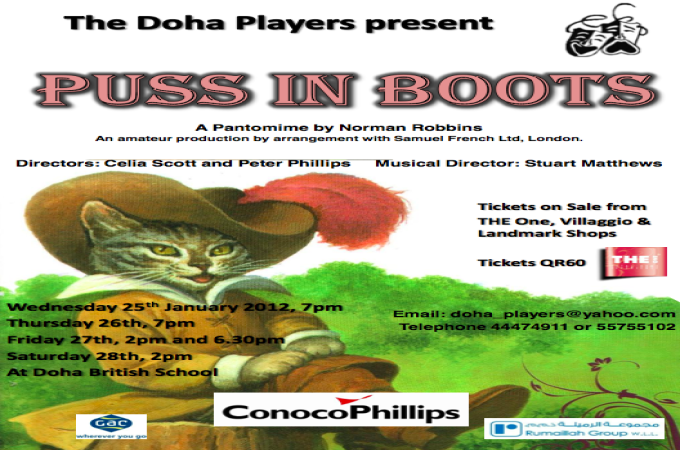 Pantomime Tickets Now on Sale!- Doha Players-