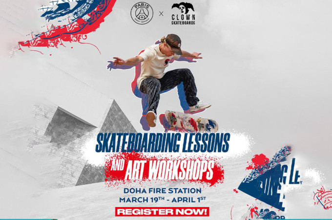 PSG x CLOWN Skateboarding Lessons & Art Workshops 2023
