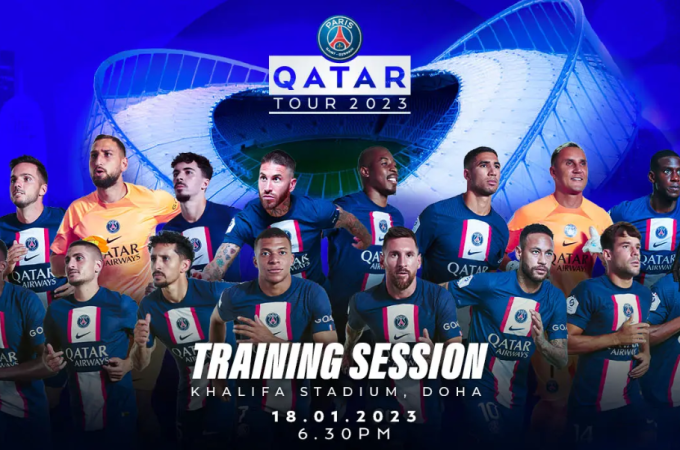 Paris Saint-Germain's Training Session for Qatar Tour 2023 tickets