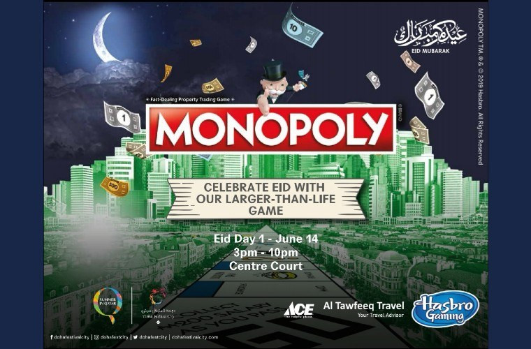 Play giant live version of Monopoly at Doha Festival City