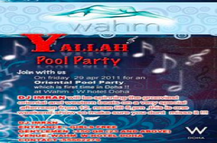 Pool Party At WAHM - W Hotels Doha