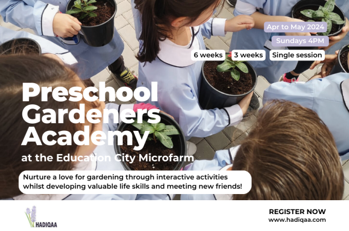 Preschool Gardeners Academy at Education City Micro-Farm