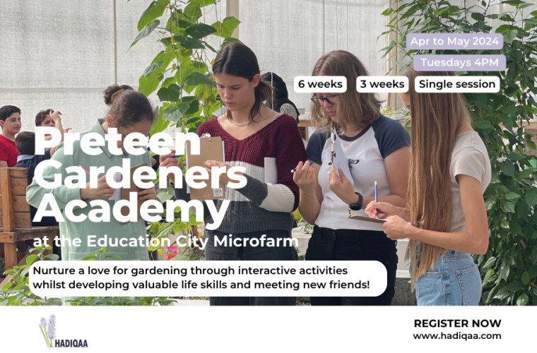Preteen Gardeners Academy at Education City Micro-Farm