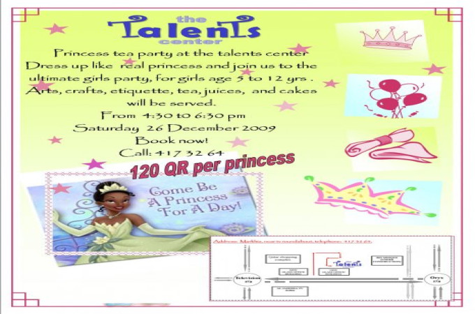 princess tea party for little girls 5 to 12 years - 