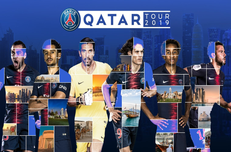 PSG Team Training Session in Qatar 2019