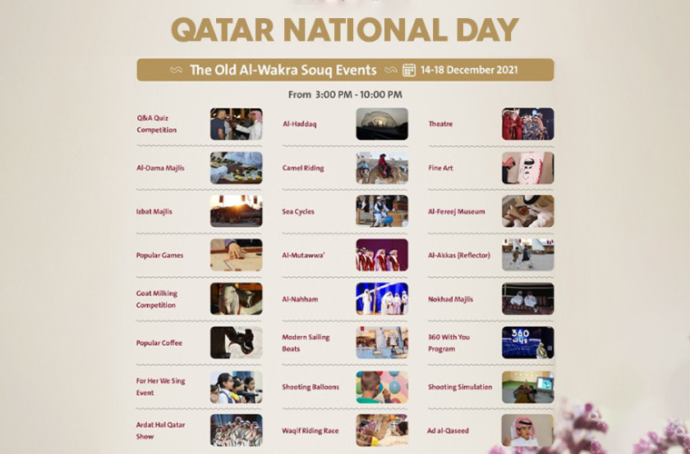 Qatar National Day activities 2021 at The Old Al-Wakra Souq