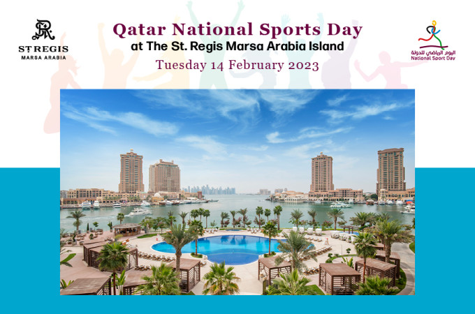 Qatar National Sports Day Island Activity Program at The St. Regis Marsa Arabia Island