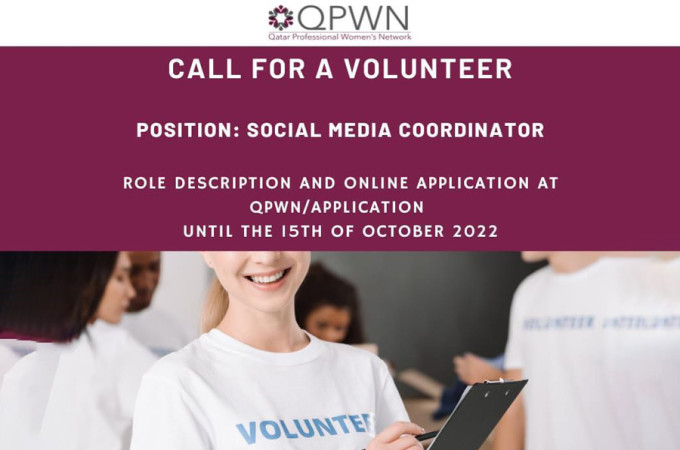 Social Media Coordinator for QPWN's volunteer program 2022