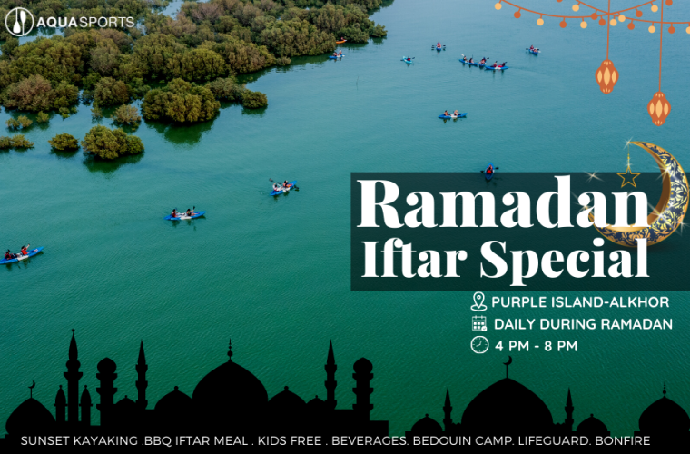 Ramadan Iftar Special: Kayaking at Purple Island Qatar