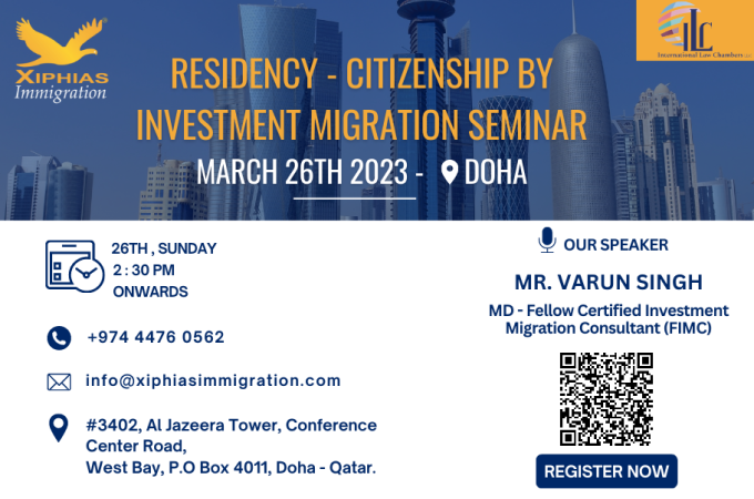 Residency - Citizenship by Investment Migration Seminar