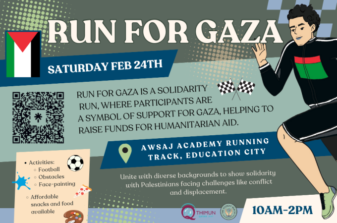Run For Gaza at Awsaj Academy