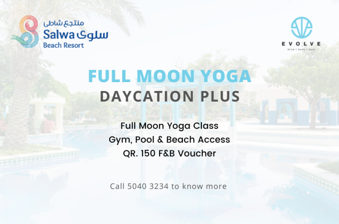 Salwa Beach Resort full moon yoga plus daycation