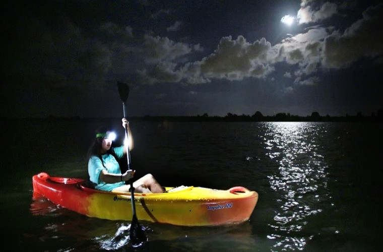 Super Moon Kayaking Adventure in Purple Island