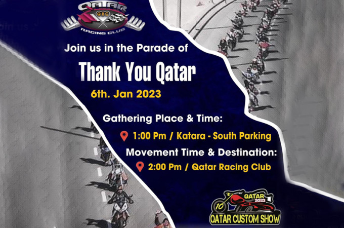 "Thank you Qatar" Parade