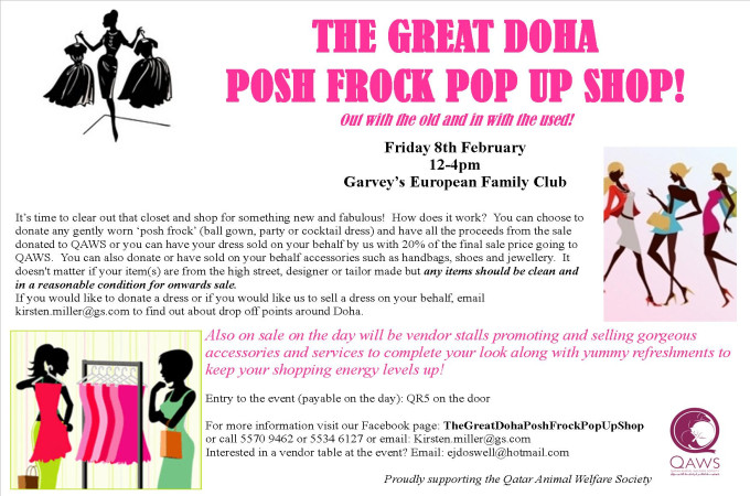 The Great Doha Posh Frock Pop Up Shop 