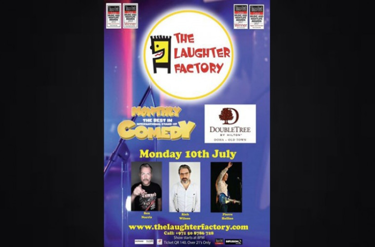 The Laughter Factory Comedy Show at DoubleTree by Hilton Doha! 
