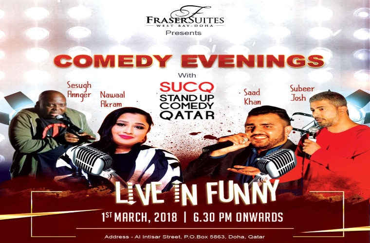 Comedy Evenings @ Fraser Suites West Bay, Doha