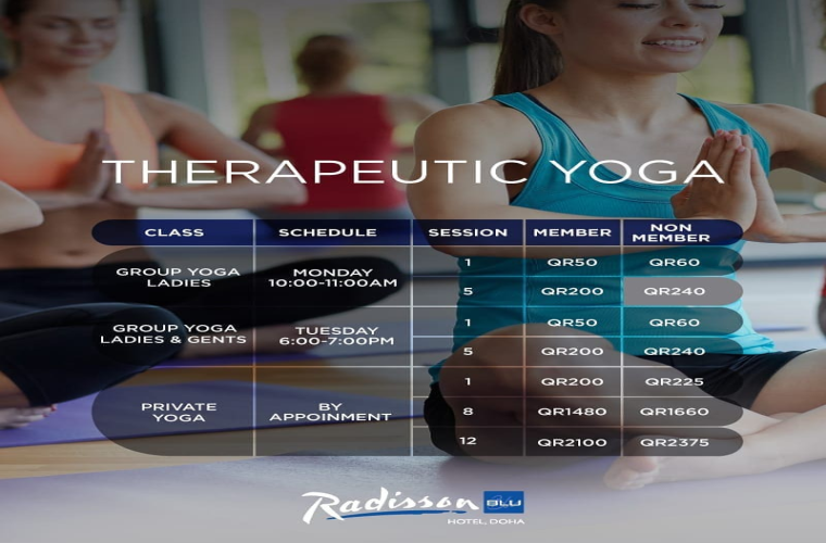 Therapeutic Yoga at Radisson Blu Hotel, Doha