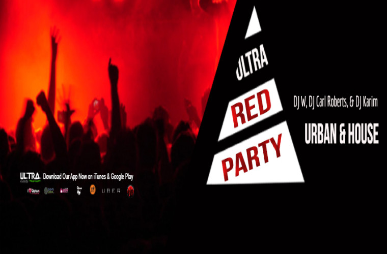 ULTRA RED PARTY | Urban & House | Ladies Special | DJ W, DJ Carl Roberts, DJ Karim | 25 Dec 2014 | Intercontinental Doha - The City