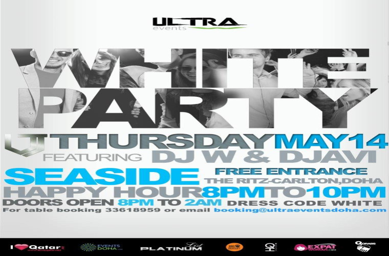 Ultra Thursday | White Party | 14 May | Seaside at The Ritz-Carlton, Doha