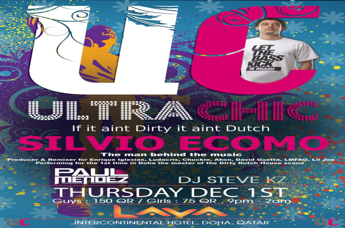 Ultrachic presents SILVIO ECOMO Live in Doha 01 December - 02 December