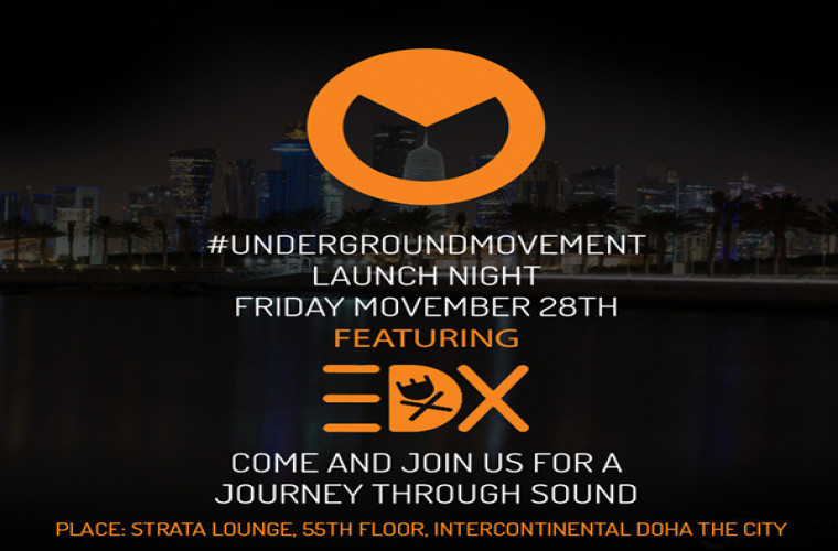 #UNDERGROUNDMOVEMENT LAUNCH PARTY WITH EDX - NOV 28TH @ STRATA LOUNGE