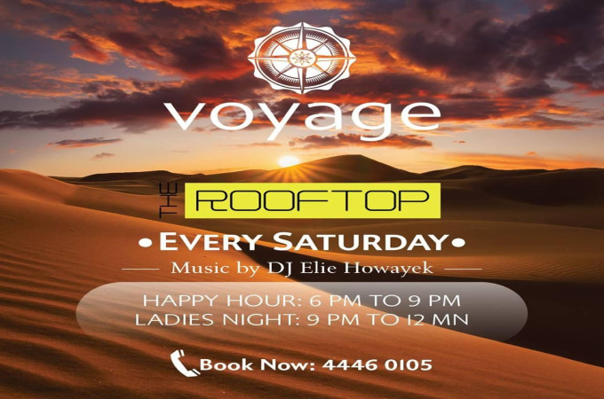 Voyage this Saturday The Rooftop!
