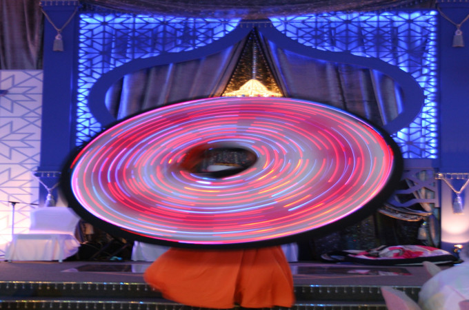 Watch the most famous Tanoura dancer from Egypt at the Renaissance Hotel