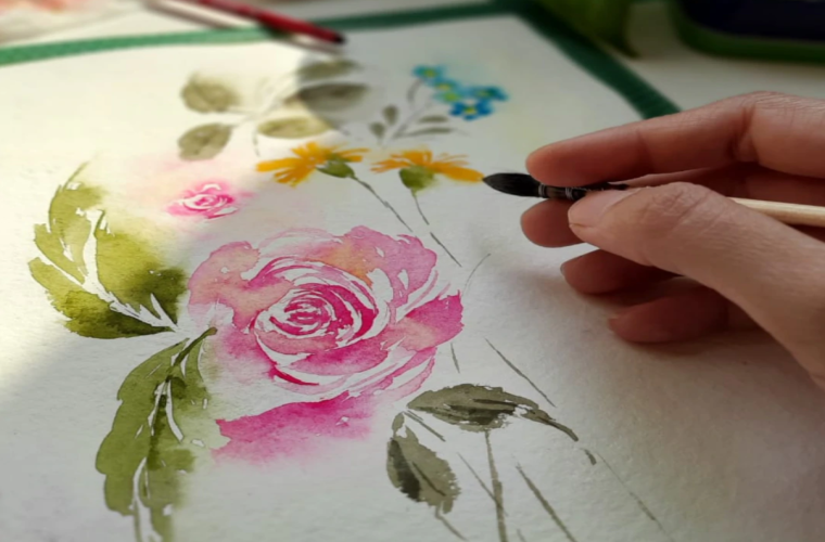 Watercolor Painting Workshop: Introduction to Roses by Gifts by Fatma