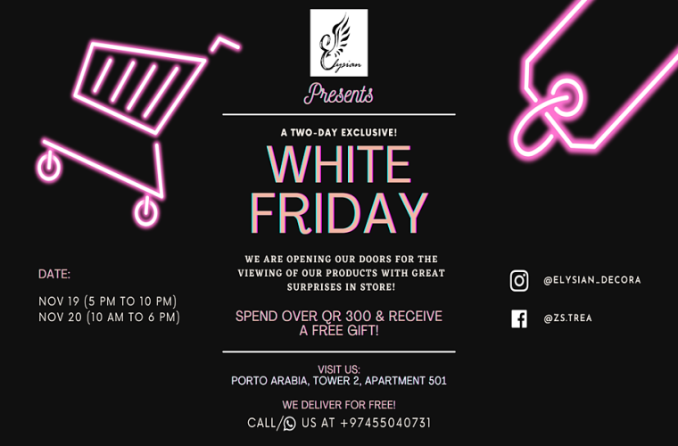 White Friday Open House Event at Elysian Decora