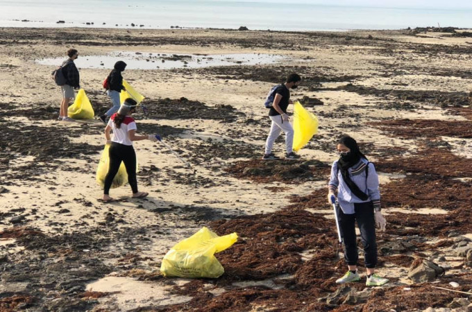Zekreet Beach Clean Up in Qatar
